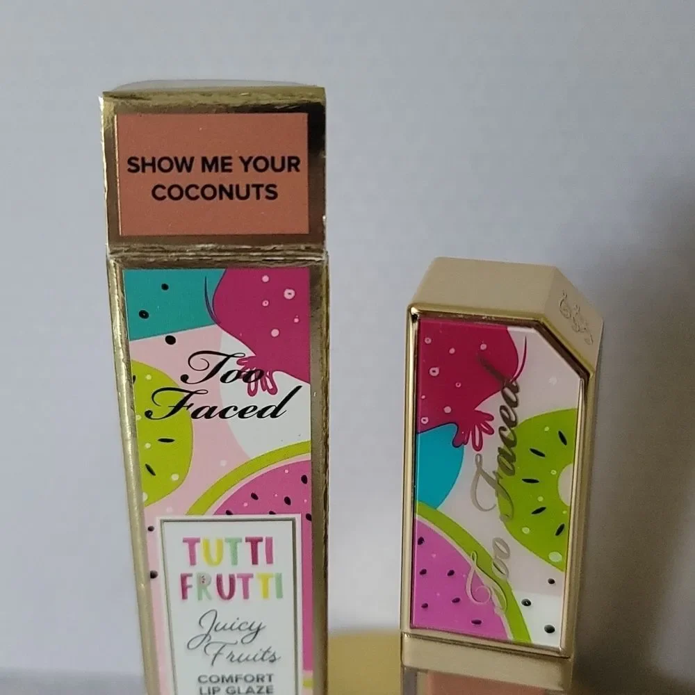 Too Faced Tutti Frutti Juicy Fruits Comfort Lip Glaze - Show Me Your Coconuts